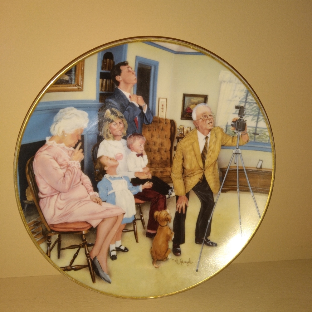 Vintage Michael Hagel "Family Potriate"